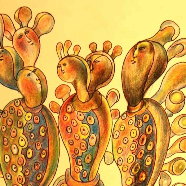 Drawing by Anne Marie Adonyi