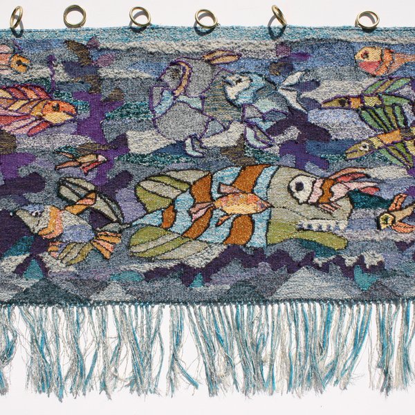 Fish tapestry by Anne Marie Adonyi